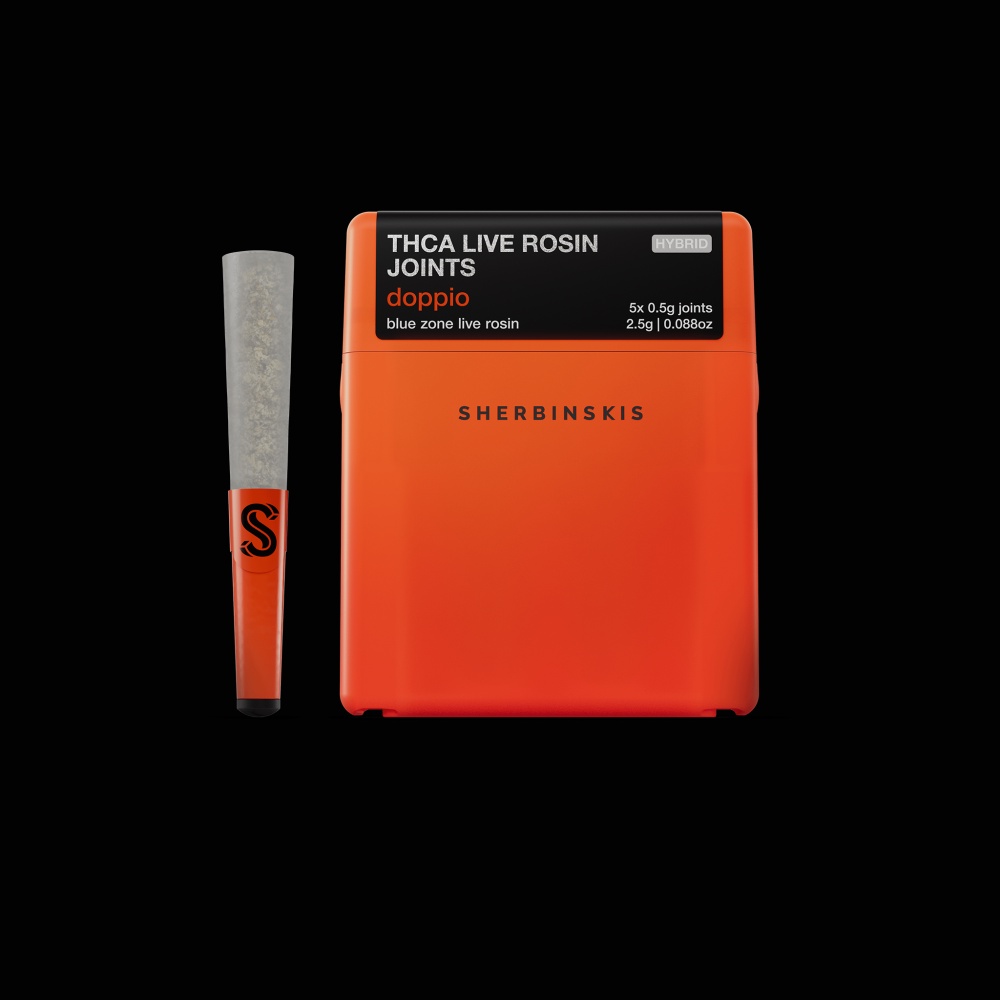 SHERBINSKIS THCA LIVE ROSIN 5PK JOINTS / DOPPIO-HYBRID